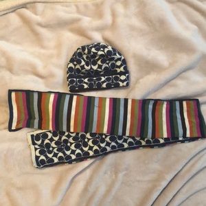 Coach Hat and Scarf